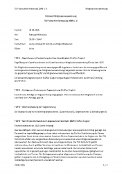 Protokoll der Mitgliederversammlung
